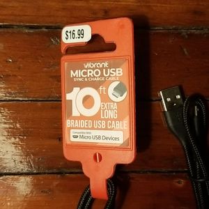 10ft micro USB (PHONE) CHARGER